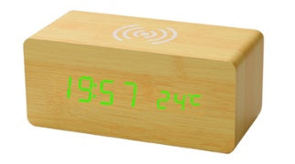 Wireless Charging Alarm Clock | Wooden Alarm Clock | Topsuper