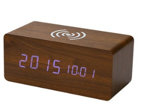 Wireless Charging Alarm Clock | Wooden Alarm Clock | Topsuper