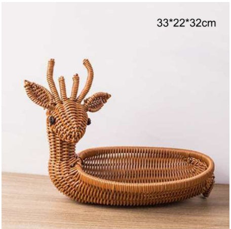 Creative Rattan Fruit Basket