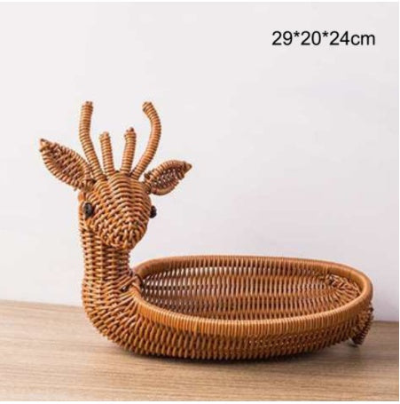 Creative Rattan Fruit Basket