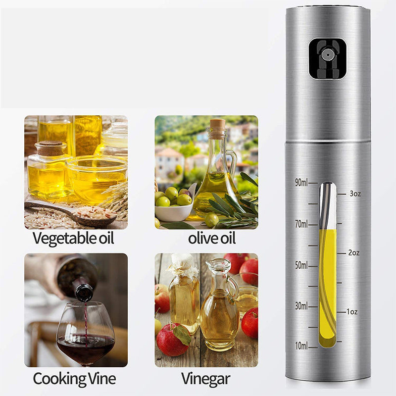 Oil Spray Bottle | Stainless Steel Spray Can | Topsuper