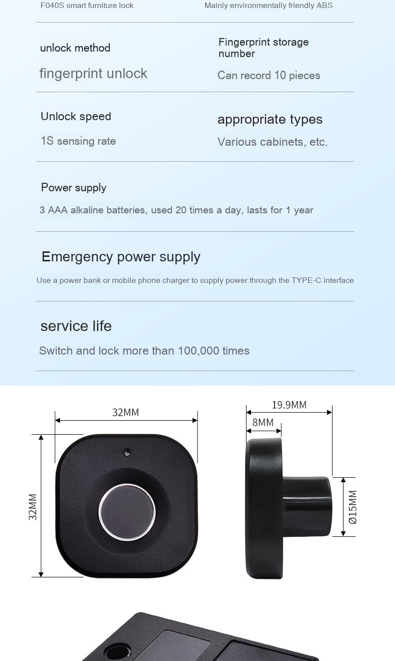 Smart Drawer Locker Electronic Cabinet Lock