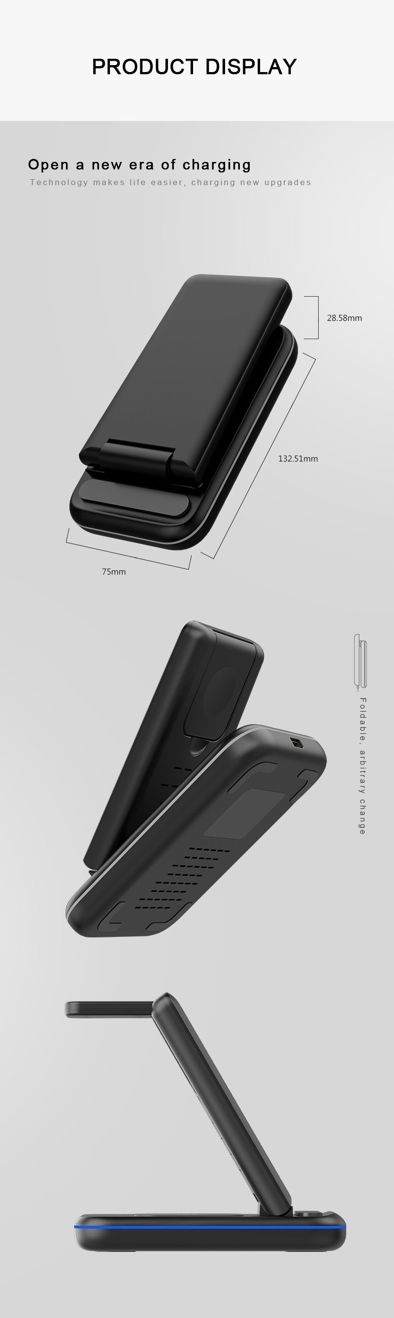 Wireless Charging Stand | 3 in 1 Charging Stand | Topsuper