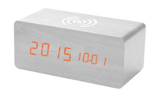 Wireless Charging Alarm Clock | Wooden Alarm Clock | Topsuper