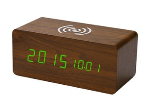 Wireless Charging Alarm Clock | Wooden Alarm Clock | Topsuper