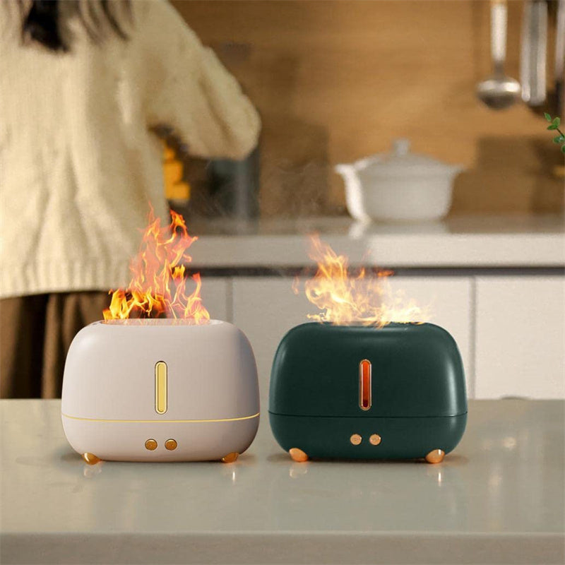 Aroma Diffuser Humidifier | Flame Aromatherapy Diffuser | Topsuper