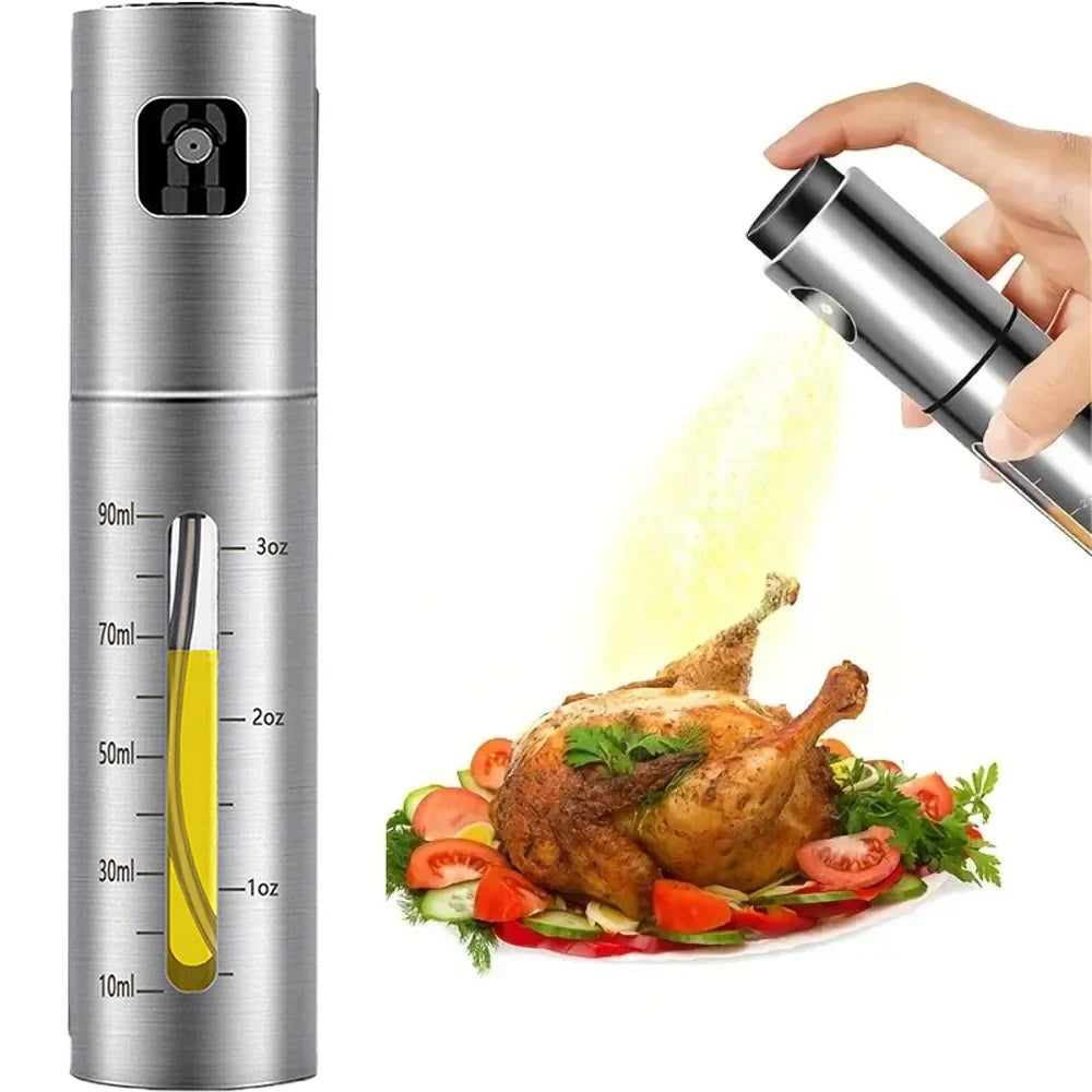 Oil Spray Bottle | Stainless Steel Spray Can | Topsuper