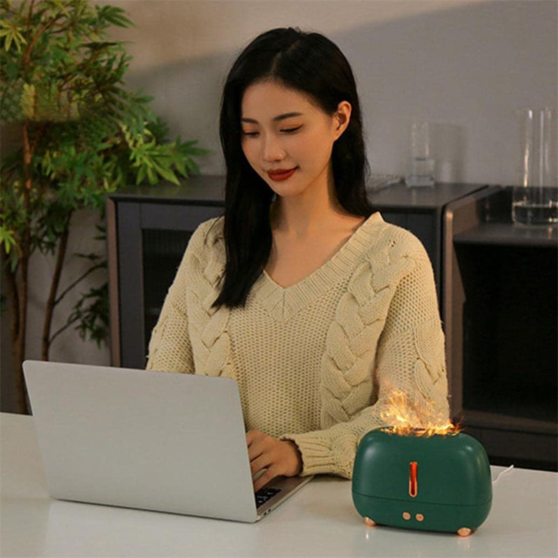 Aroma Diffuser Humidifier | Flame Aromatherapy Diffuser | Topsuper