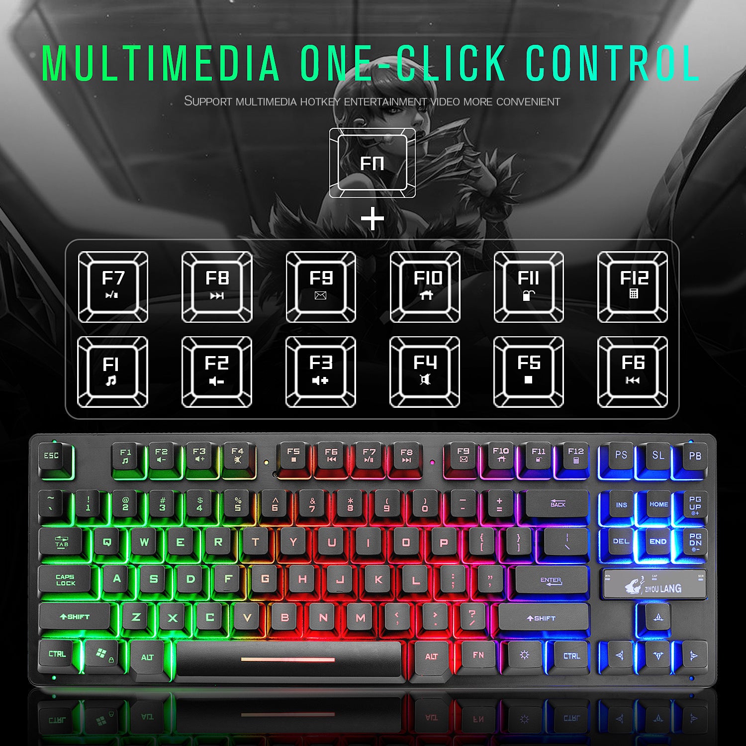 RGB Gaming Keyboard | Mechanical Computer Keyboard | Topsuper