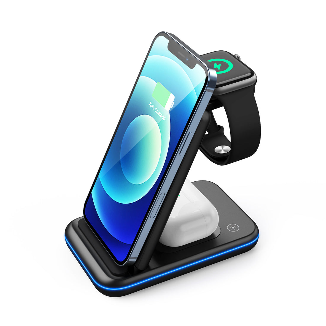 Wireless Charging Stand | 3 in 1 Charging Stand | Topsuper

